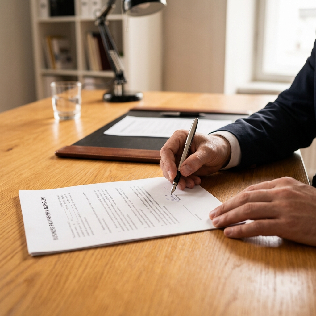 Firmando acuerdo de colaboración